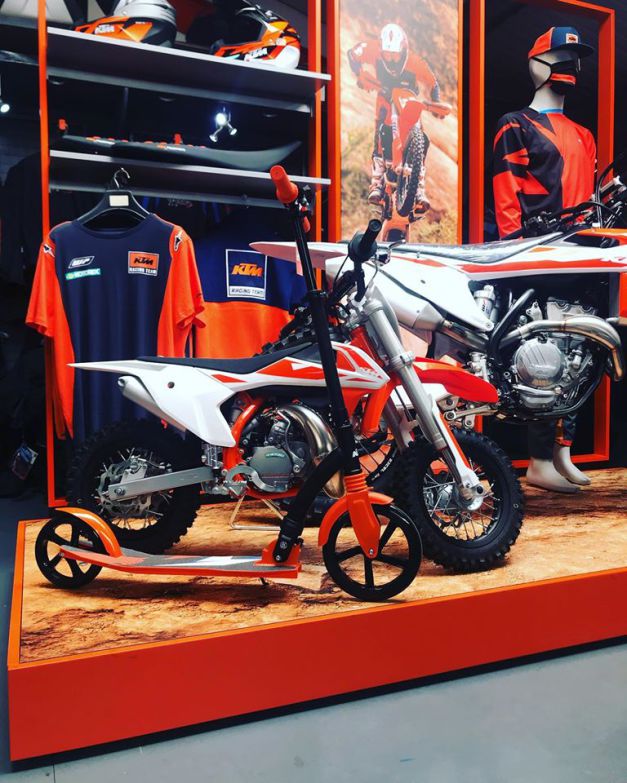 The new KTM 360 display is now in our showroom, 6th July