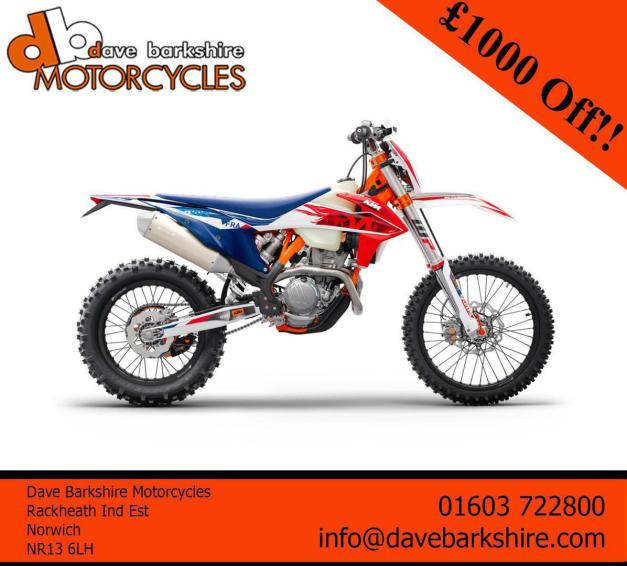 KTM 500 EXC-F SIX DAYS IN STOCK NOW, £1000 off RRP