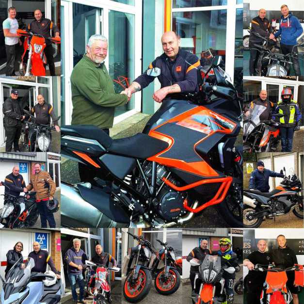 What a busy time this year at Dave Barkshire Motorcycles - happy customers