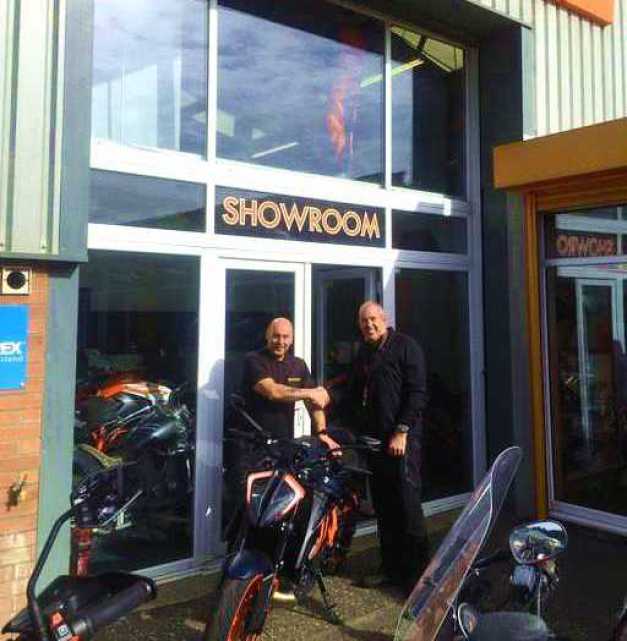 Lucky Costner arrived early doors to collect his brand new 1290 SuperDuke, 9th Oct