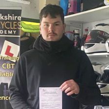 Well done to Rian on passing his Mod1 #Bike #Norwich, 18th December