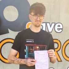 Well done to Roman on passing his Mod1, 21st September